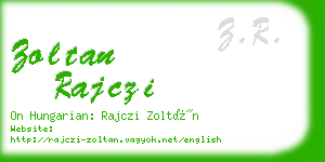 zoltan rajczi business card